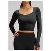 Spring and Autumn Tight Fitness Running Sports Tops for Women Long-sleeved Yoga Clothes