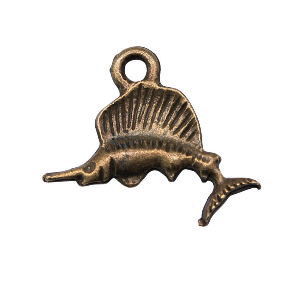 Fisch-Anhänger Vintage Legierung Anhänger Für DIY Schmuck Meeres-Thema Bastelbedarf