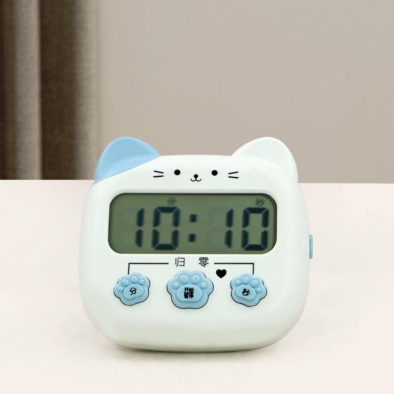 Electronic Timer, Cartoon Digital Time Management, Mini Kitchen Reminder for Elementary School Students