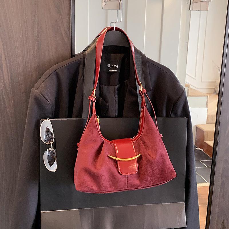 Autumn and Winter Bags Women's 2025 New Trendy High-end Sense Retro Popular Fashion Versatile Shoulder Bag Crossbody Dumpling Bag