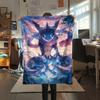 Pokémon Cartoon pattern Flannel Blanket, High quality Comfortable for All Seasons, Home Decor, Warmth and Comfort, Perfect for Gifts.