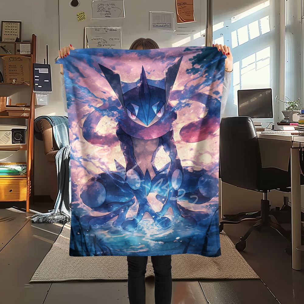 Pokémon Cartoon pattern Flannel Blanket, High quality Comfortable for All Seasons, Home Decor, Warmth and Comfort, Perfect for Gifts.