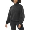 SALOMON Chroma Solid Color Casual High Neck Comfortable Half Zip Long Sleeve Sweatshirt Women Sweatshirt Black LC2273900