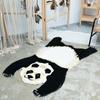 Nordic Style Cute Animal Printed Rug Panda Leopard Tiger Giraffe Lion Shape Faux Skin Carpet Plush Antiskid Carpet