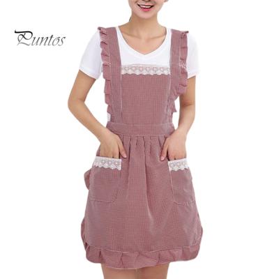 Moda respirável lavável avental de chef dupla camada anti-óleo cozinha feminina avental de limpeza uso diário