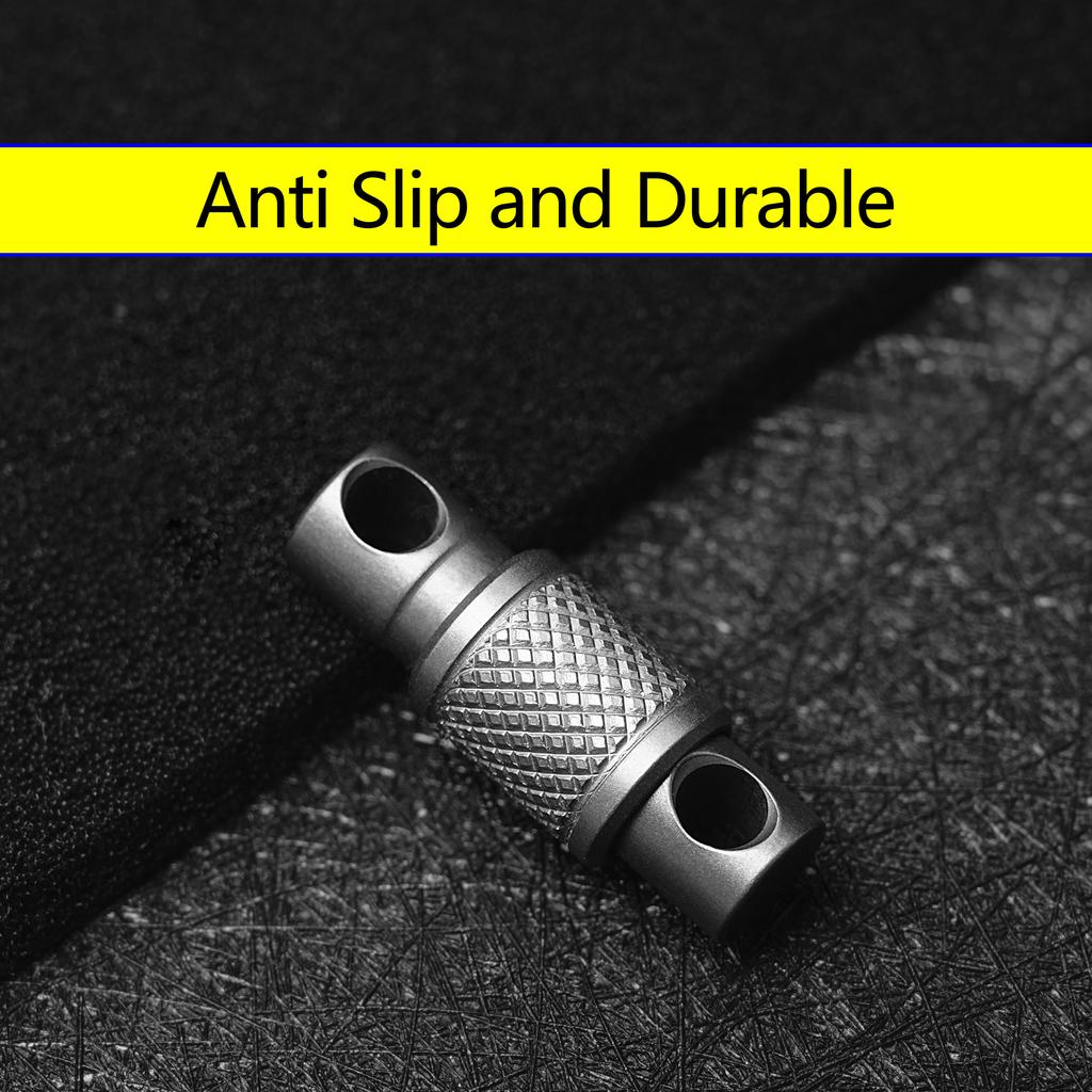 Titanium Alloy Keychain Outdoors EDC Tool Double Headed Quick Pull Buckle Removable Portable Mountaineering Buckle