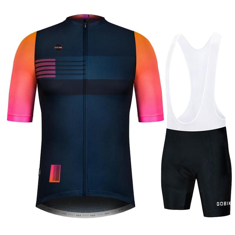2026 Gobikful Men's Cycling Jersey Seamless Compression, Men's Cycling Jersey Breathable Quick-drying Men's Cycling Jersey Set 2024