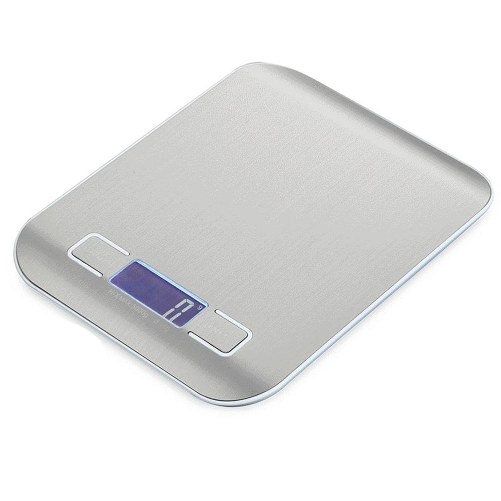 Mini Portable Stainless Steel Electronic Scale for Home Kitchen Baking Metal white 10kg/1g