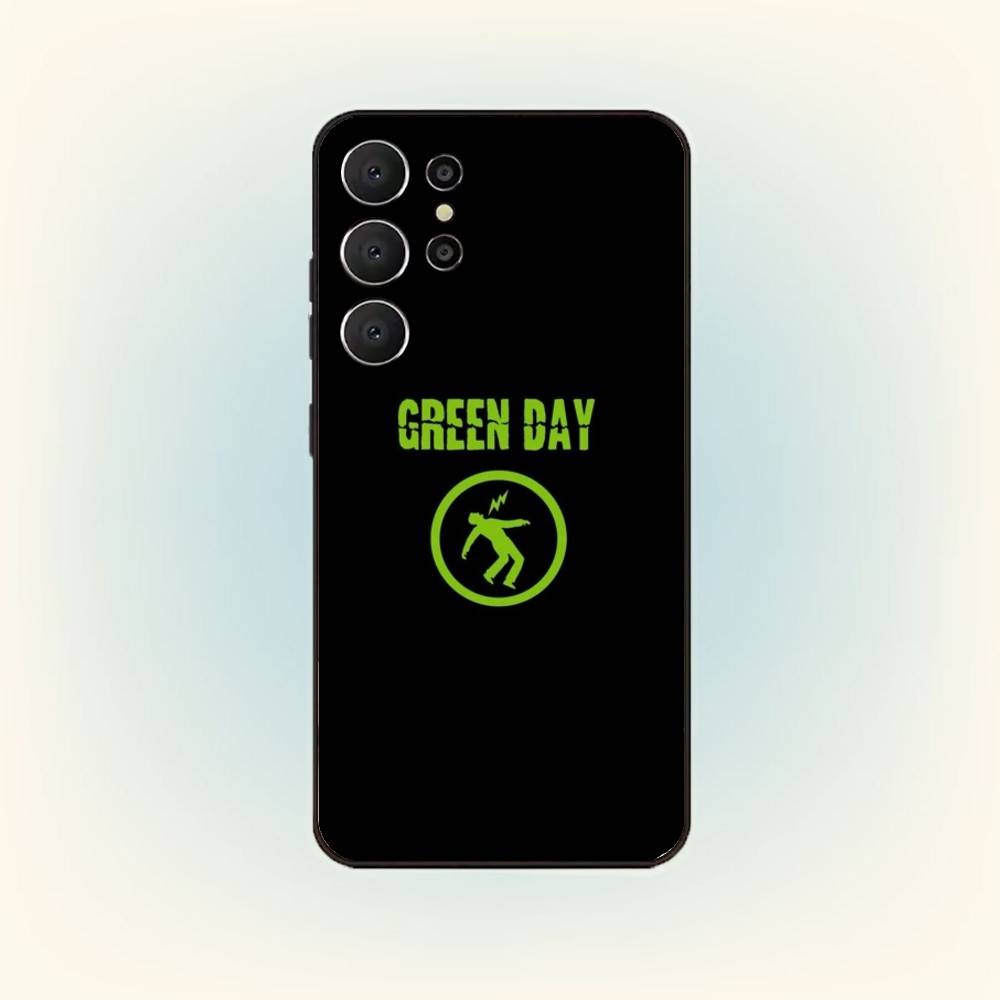 G-Green D-Day Band Phone Case For Samsung S26,S25,S24,S21,S22,S23,S30,Ultra,S20,FE,Lite,10,9,Black Cover