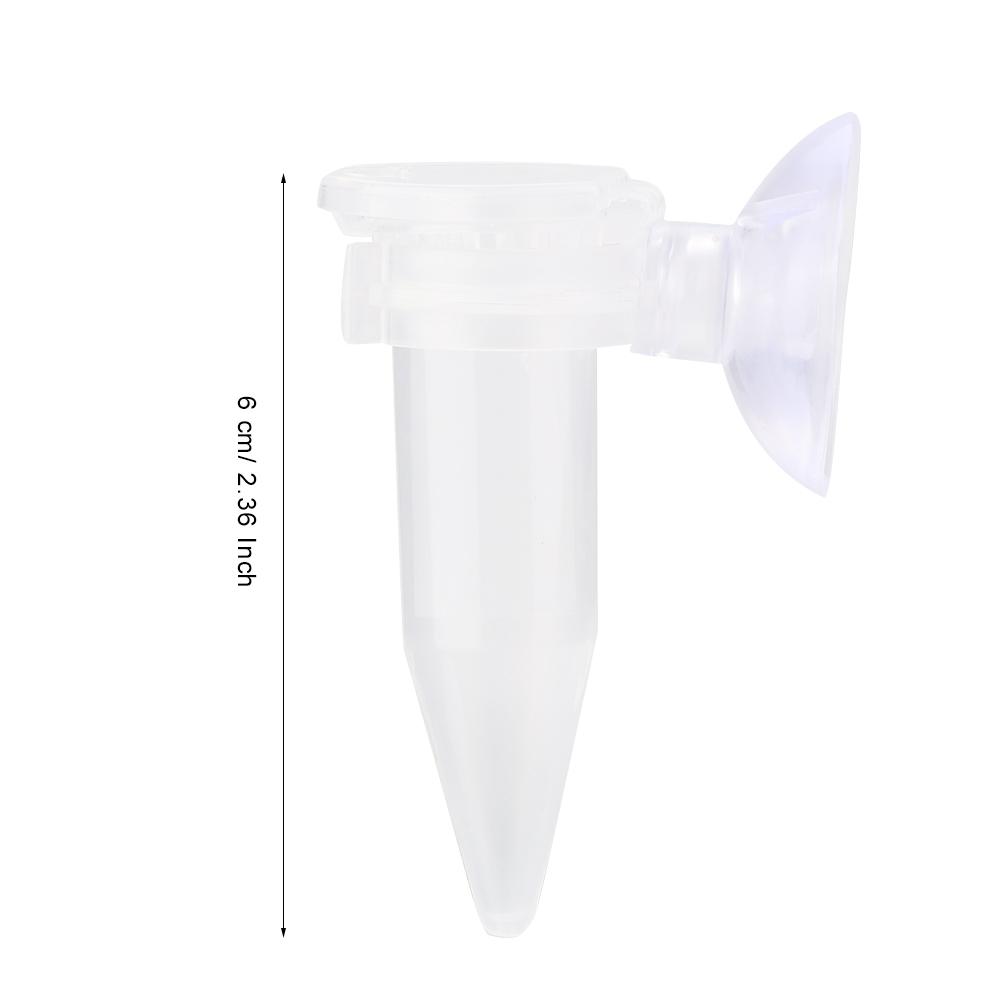 Durable Transparent Aquarium Shrimp Larvae Feeding Tube Fish Feeder for Freshwater Saltwater