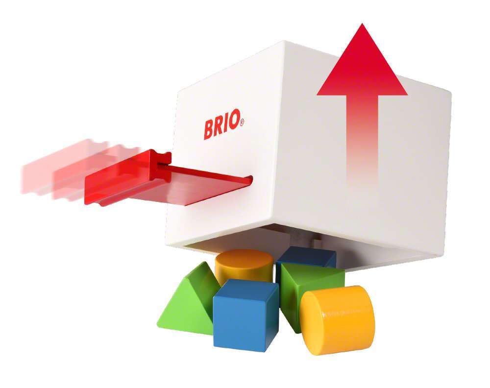 BRIO Formensortierbox (Weiß) 30250, für Kinder ab 1 Jahr. [Spielzeug, Holzspielzeug, Geschenk (Geburtstag/Weihnachten)]