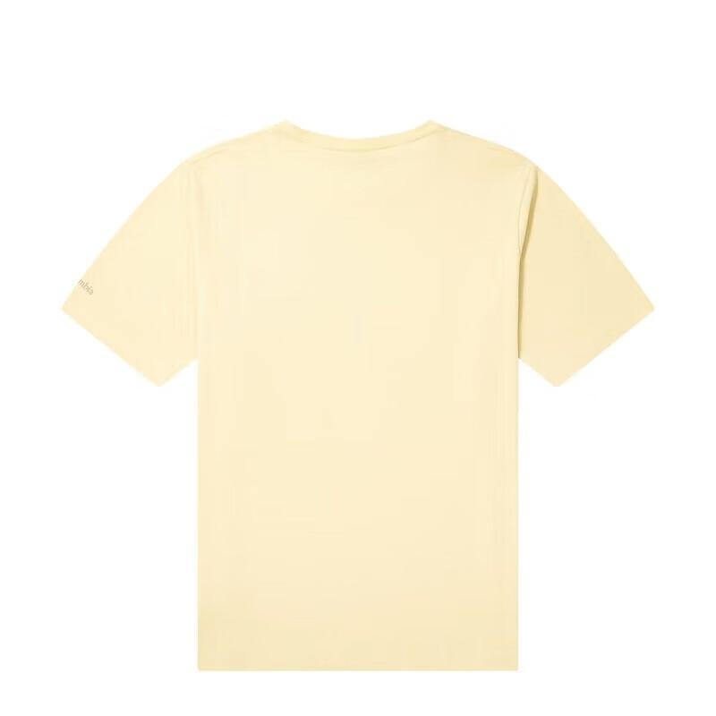 Columbia Logo Print Crew Neck Short Sleeve T-Shirt Unisex tops Yellow AE9942-785