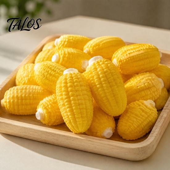 Pineapple Bread Pinch Toys Fake Squeeze Toy, Stress Relief Realistic Corn Sensory Soft Simulated Mango Office Desk Fidget Toy Focus Aid