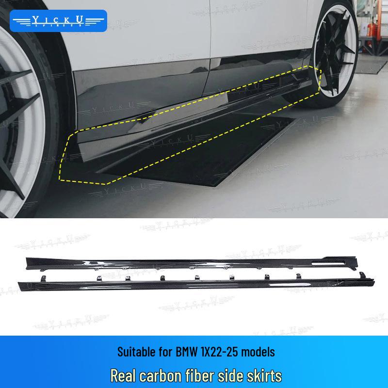 BMW IX Carbon Fiber Body Kit: FD Style Front Lip, Side Skirts, Rear Lip, Rear Bumper Corners, Roof Spoiler.