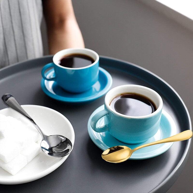 ZISIZ 17cm Stainless Steel Dessert & Stirring Spoons