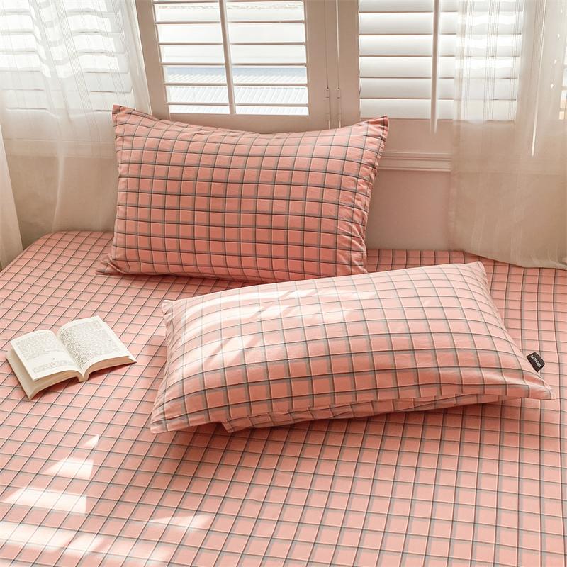 Stripe Style Pillow Case 100% Cotton Pillow Cover 2pcs Pillowsham Home Bed Pillowcase 48x74cm Pillowslip Fundas De Cojines