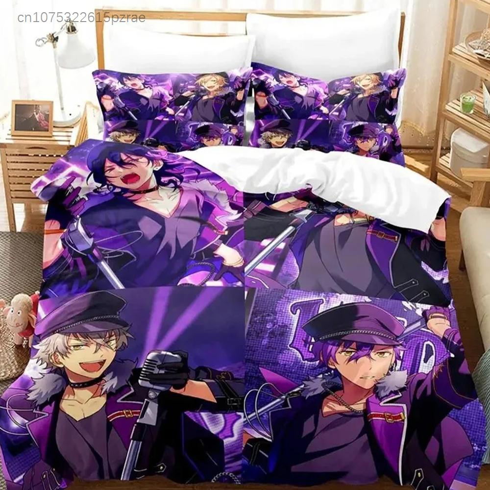 Ensemble Stars Bedding Set For Bedroom Soft Modern Bedspreads Comefortable Kids Duvet Cover Quilt Cover And Pillowcase