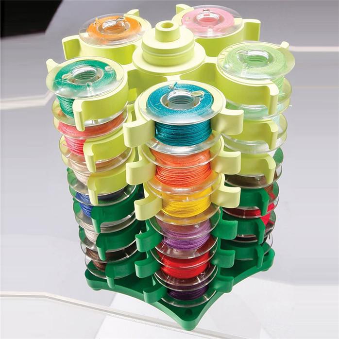 Bobbin Storage Tower Organizer Clip-On Spool Holder Stand for Sewing Machine Embroidery & Craft Thread Clamp Rack