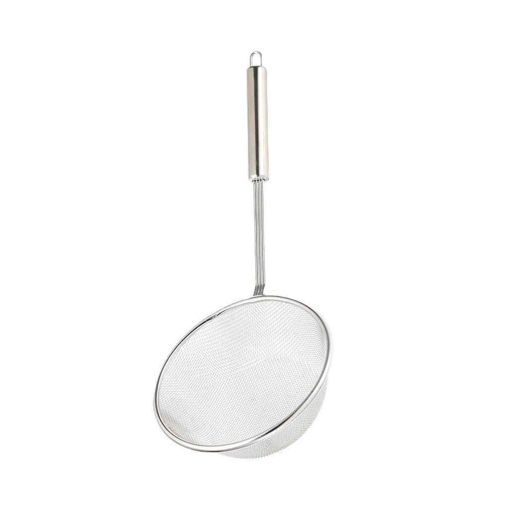 Stainless Steel Flat Bottom Noodle Skimmer Spoon Strainer Sieve for Kitchen Use