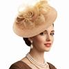 Chapeau Fascinator Vintage Élégant Magnifiques Accessoires de Cheveux Années 1920 Pince à Cheveux Coiffe de Mariée Dame