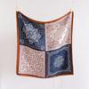 Color matching cashew nut simulation silk high-end large square scarf silk scarf printed shawl decorative scarf sunscreen scarf headscarf scarf