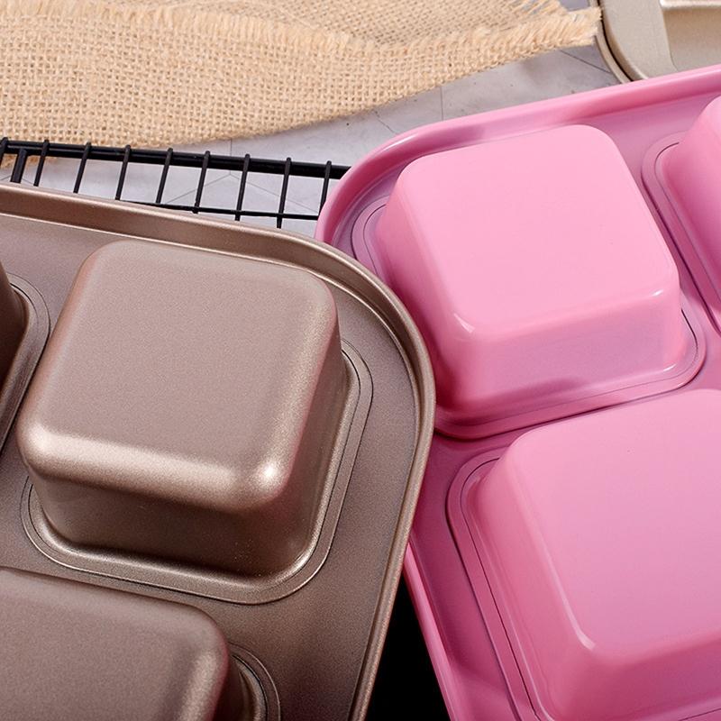Non-Stick Carbon Steel Baking Pan for Creative Chocolate Cake Mold Home Kitchen X3UC