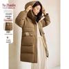 YUZHAOLIN Women's Hooded Color Block Padded Down Jacket