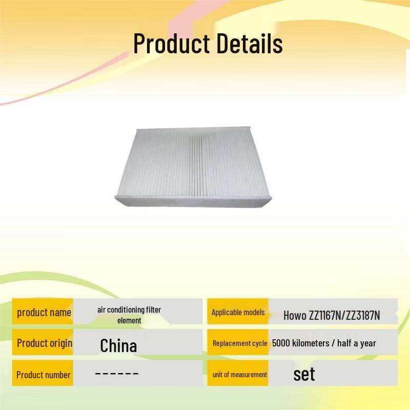 Qipeilu Howo Truck Air Conditioning Filter
