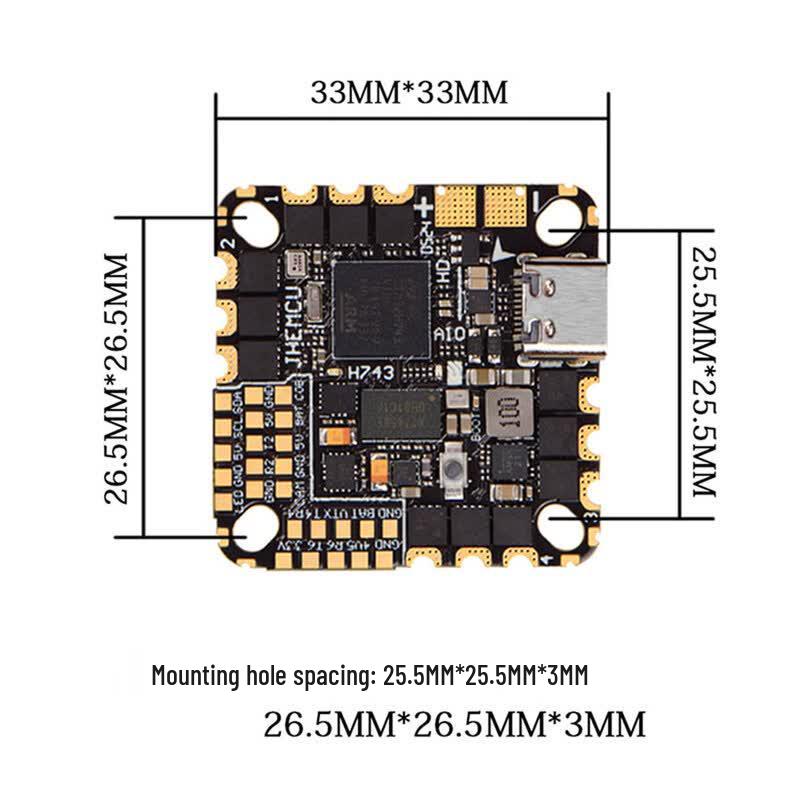 JHEMCU GH743AIO FPV All-in-One Flight Controller