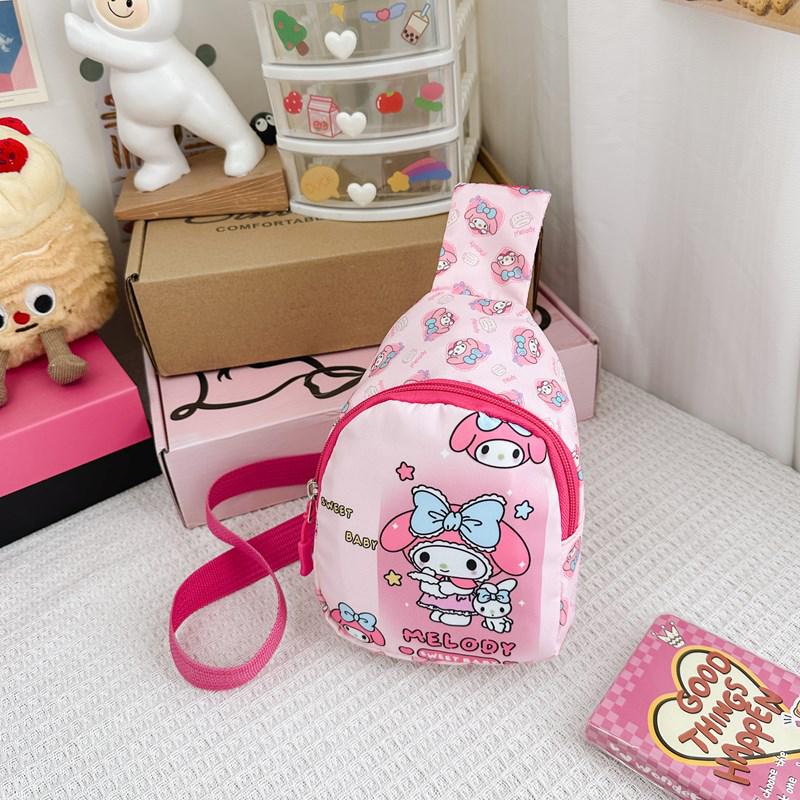 Cute Cartoon Children's Backpack: Trendy Casual Small Bag for Kindergarten Girls - Crossbody or Chest Style