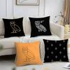 Luxury Drake O-O-Ovo O-Owls Pillow Case Short Plush Print Cushion Cover Square Throw Pillow Covers Sofa Home Decor