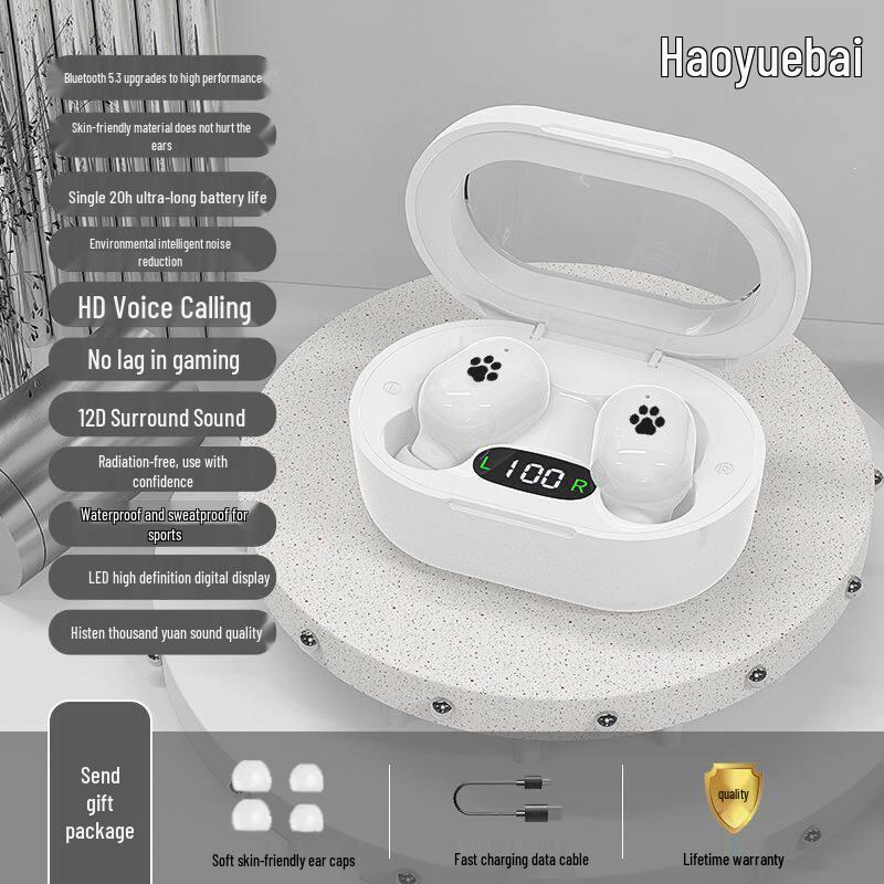 Mini Bluetooth Earphones 2025 with Noise Reduction, High Sound Quality, and Long Battery Life - Compatible with Huawei, Apple, Xiaomi
