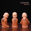 Handmade Cute Little Monk Resin Ornaments for Desktop Decoration
