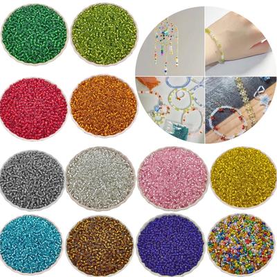 Forniture per feste domestiche di alta qualità per la creazione di gioielli Accessori per gioielli Nuovo 400 pezzi 3 mm fai da te colorato orecchini collana perline di vetro trasparente