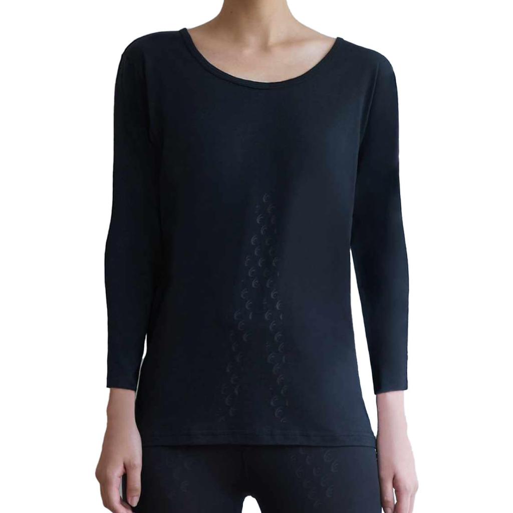 Revive Shirt Warm Power Recovery Inner Undershirt Innerwear, 3/4 Sleeve, Women's Shirt, Wear, Shirt, (L)