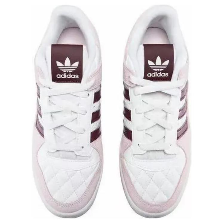 Adidas Originals Forum Low CL Durable Low-Top Skate Shoes Unisex Sneakers Pink JH6280