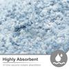 Bathroom Rug Machine Washable Bath Carpet Mat, Soft and Absorbent Polyester Bath Mat Rug for Bathroom, Bedroom, Kitchen, Carpet