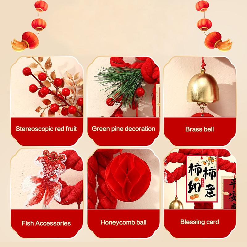 2026 Year Of The Horse  Year Decorations, Front Door Hangings, Chinese Knot Ornaments, Spring Festival Atmosphere Decorations