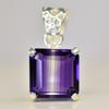 Natural Purple Amethyst 24.9 Ct CERTIFIED Square 925 Starling Silver Gem Pendant MY.PD-28-NS