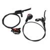 Hydraulic Disc Brake Set Aluminum Alloy 4 Piston Front and Rear Bilateral Hydraulic Brake for Mountain Bike
