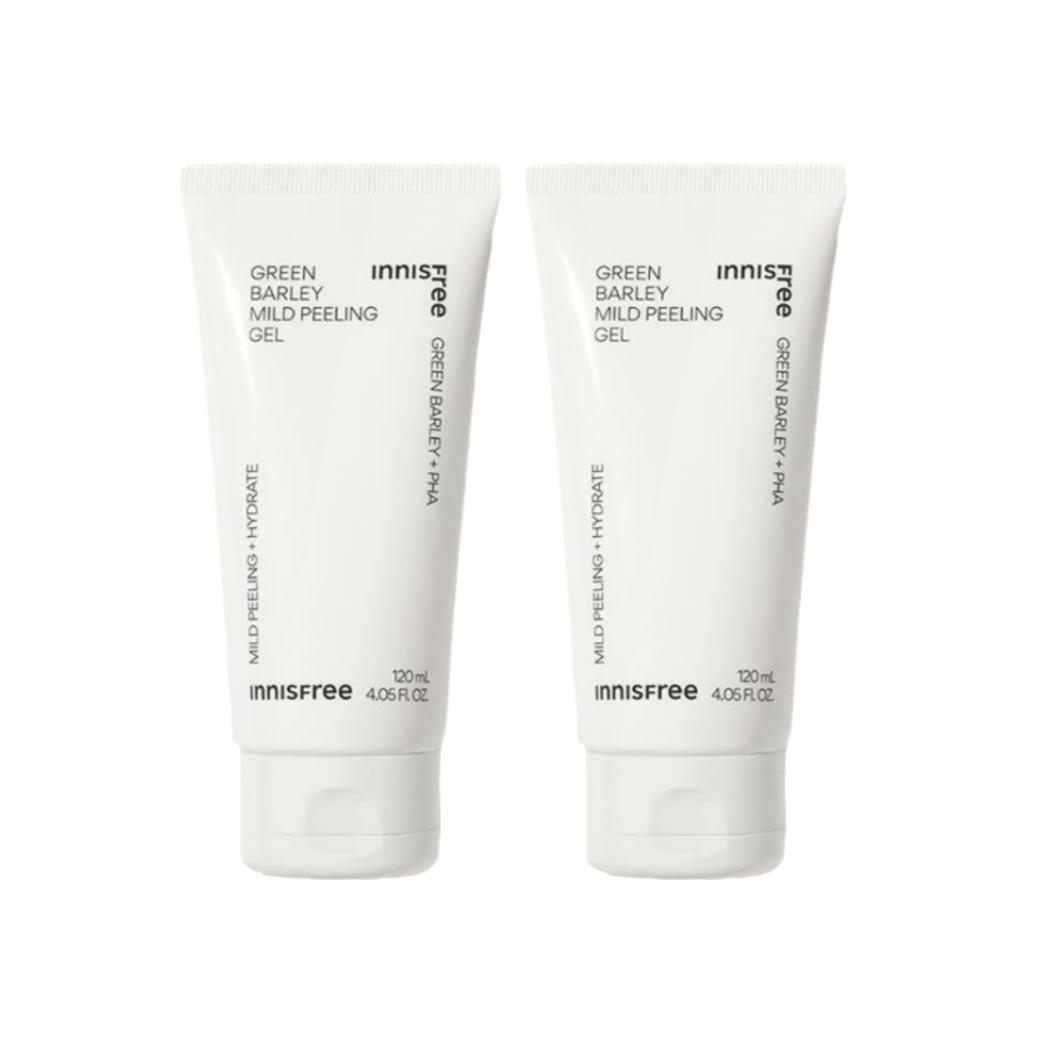 

[1+1] Innisfree Green Barley Mild Peeling Gel 120ml × 2 – Gentle Exfoliating & Smoothing Gel Duo Set