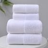 100% Cotton White Absorbent Hotel Towels - Thickened for B&B, Beauty Salon, and Postpartum Center Bath Use