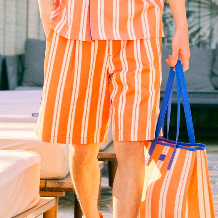 New MLB Loose Fit Shorts Unisex Orange 3ASM60223-50ORL