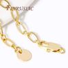 18K Gold Plated Extension Extender Tail Chains with Lobster Clasps For Jewelry Making,Connectors For Bracelets Accessories DIY