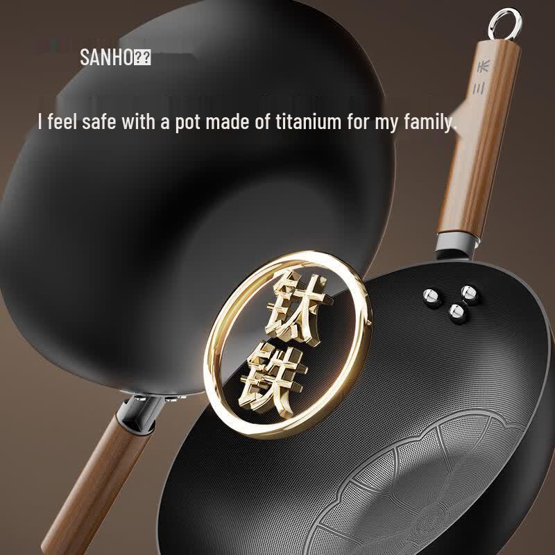 Sanhe Titanium Iron Wok