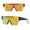 Outdoor Sports One Piece Cycling Sunglasses For Men's And Women's Large Frame Water Silver Cyberpunk Motorcycle Mirror Shades UV Resistant