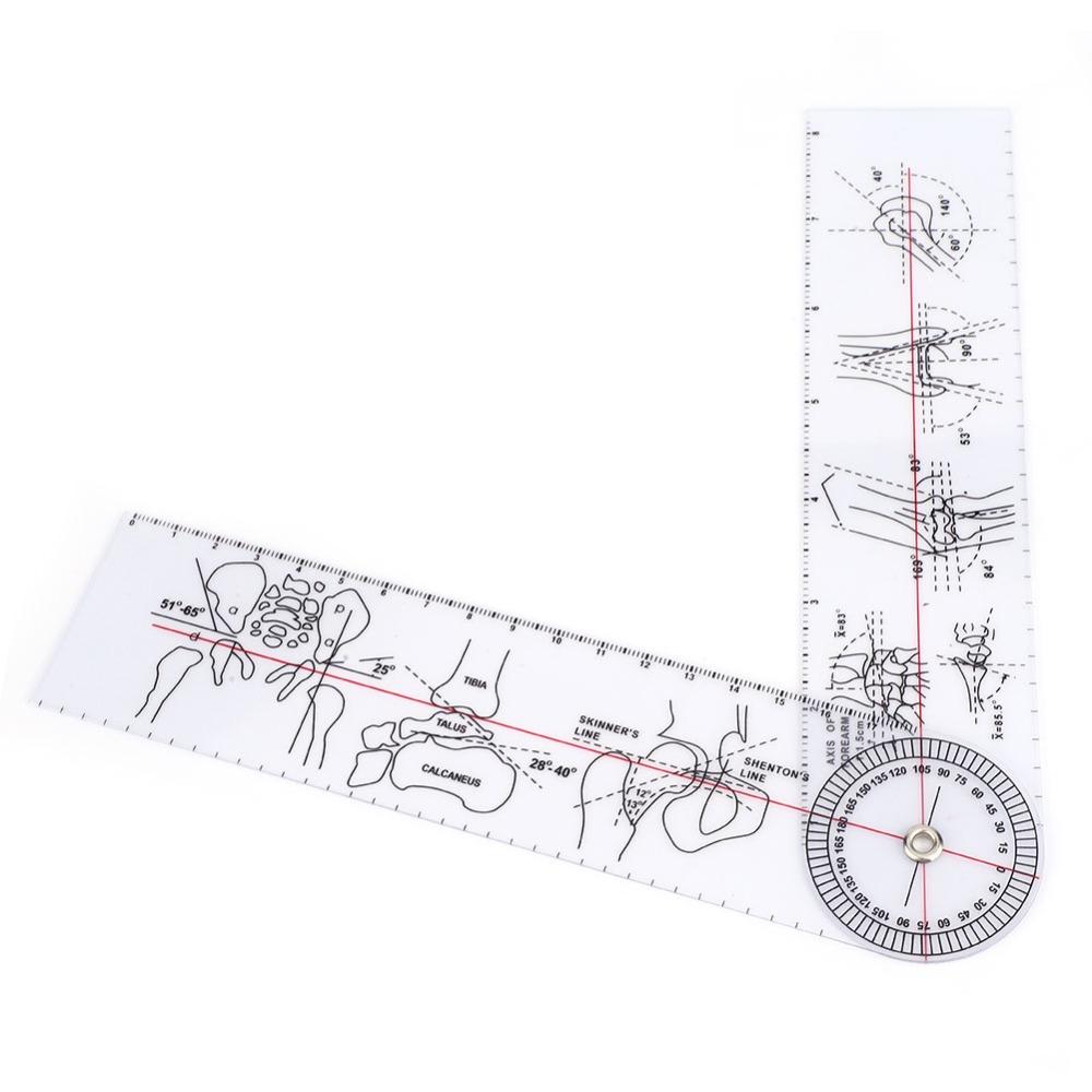 3 Stück Weißes Gesundheitswesen Goniometer 8 Zoll 3-teiliges Goniometer-Kit Goniometer-Set Physische Erholung