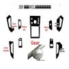 Fits 20 Jaguar XEL models: Carbon Fiber Console Gear Stickers for Color Change