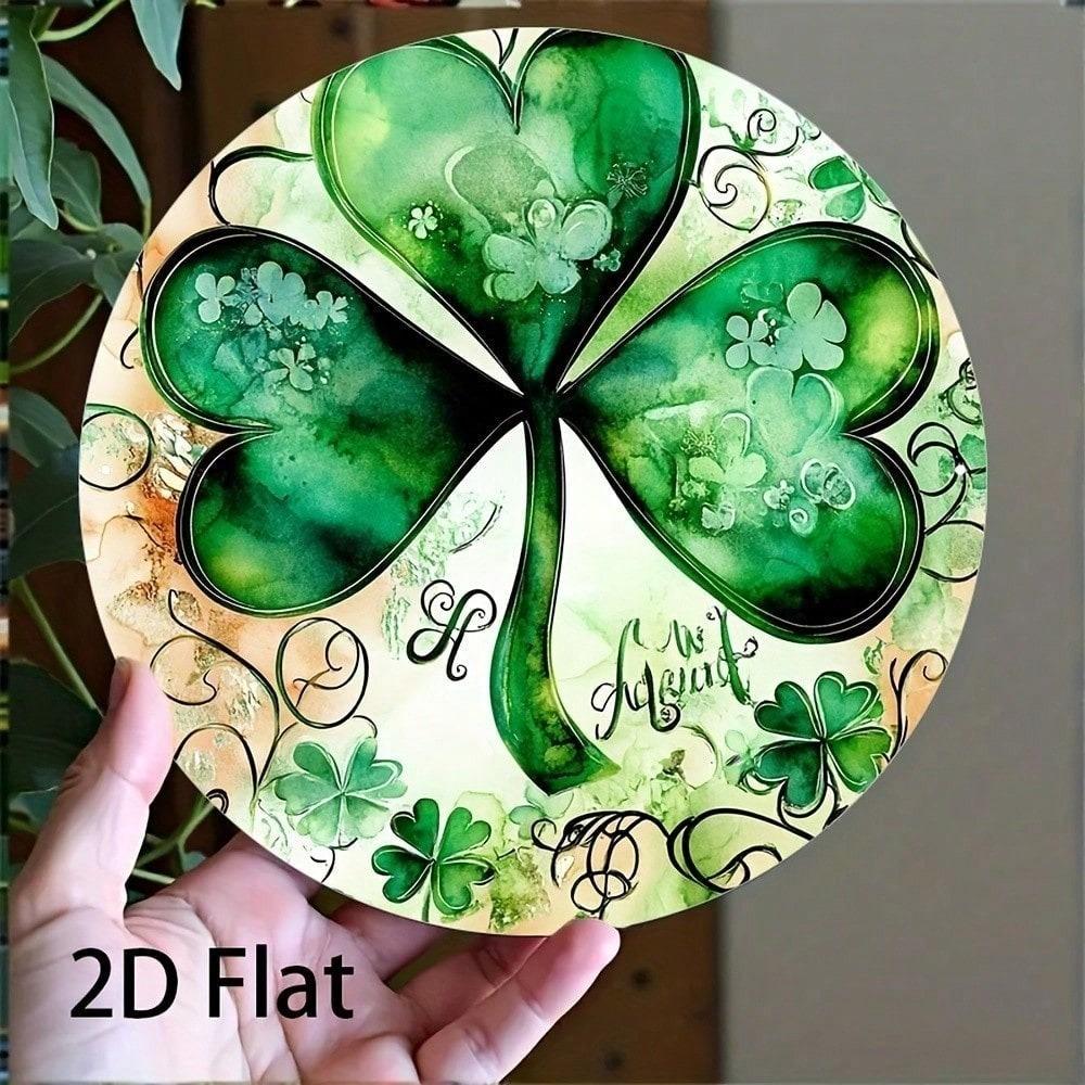 St. Patrick's Day Metal Wall Art, Irish Garden Decor, Indoor Outdoor Home Ornament