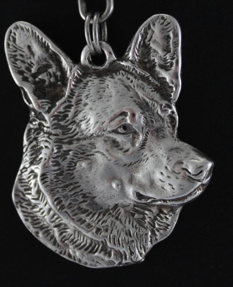 Cardigan Welsh Corgi - Dog Necklace In Gift Box, Silver-plated Locket for Dog Fan, Striking Pendant by Art-Dog Brand